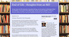 Desktop Screenshot of endoflifeblog.com